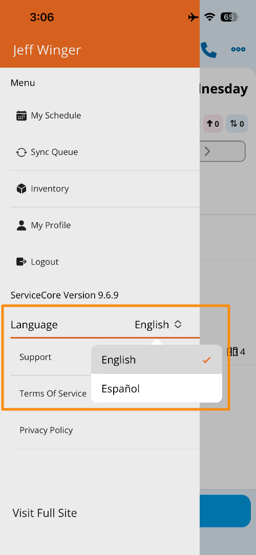 Change Language Dropdown box.png