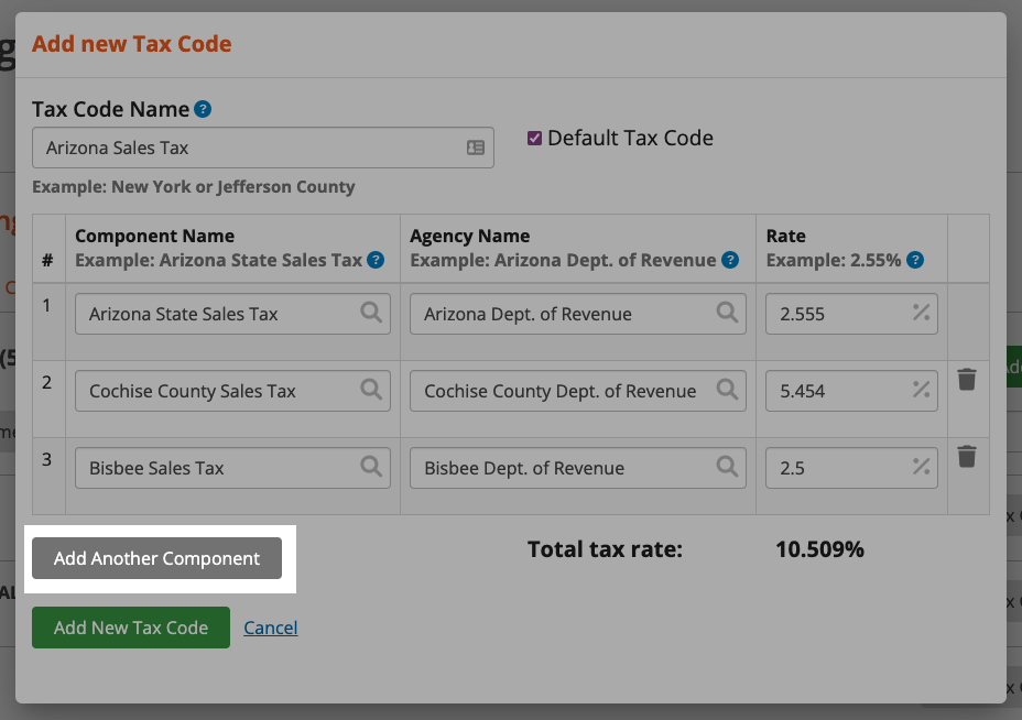 add-tax-codes-servicecore